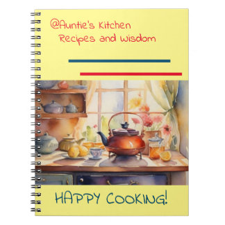 Carnet @Carnet de recettes de la cuisine de Tante en spir