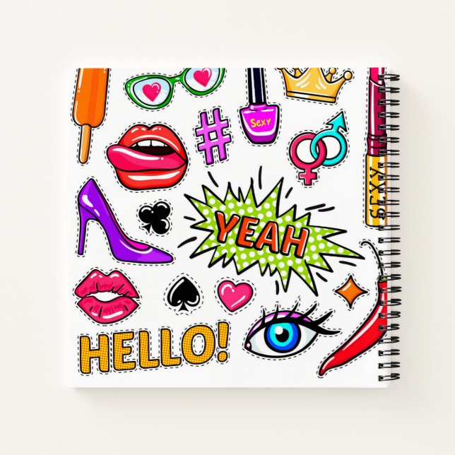 Carnet "Carnet des autocollants tendance (Dos)