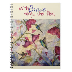 Carnet Carnet-Journal courageux d'art de colibri