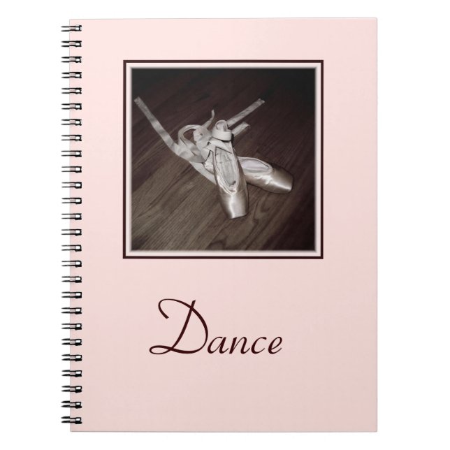 Carnet carnet/Journal Spiral 'Toe Shoes' (Devant)