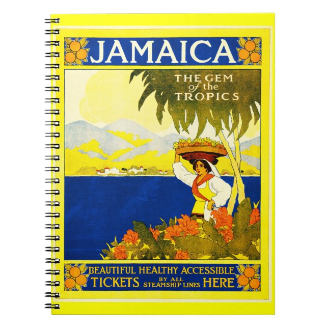 Carnet Carnet-Vintage voyage-Jamaïque (Devant)