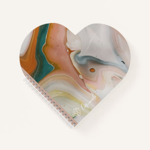 Carnet Carnivale en forme de coeur spiral