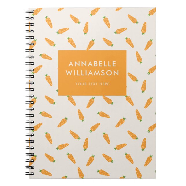 Carnet Carottes Légumes Personnalisé (Devant)