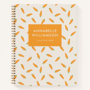 Carnet Carottes Légumes Personnalisé