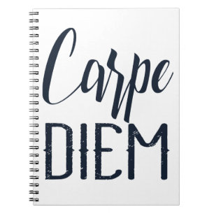 Carnet Carpe Diem Saisir Le Jour Type Noir