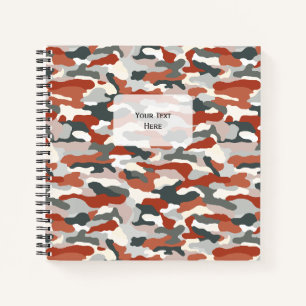 Carnet Carré Camouflage d'automne