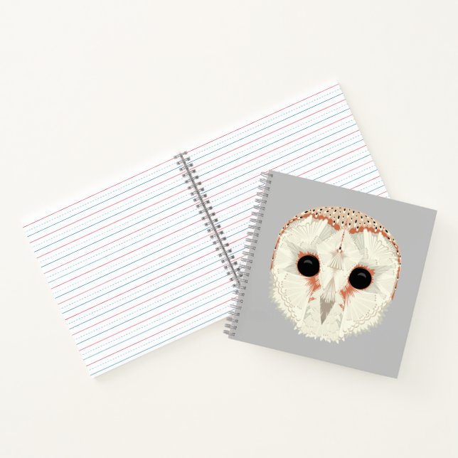 Carnet Carré de Barn Owl (Intérieur)