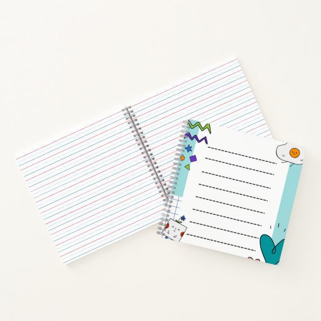 Carnet Carré mignon Doodon Cartoon Notes (Intérieur)