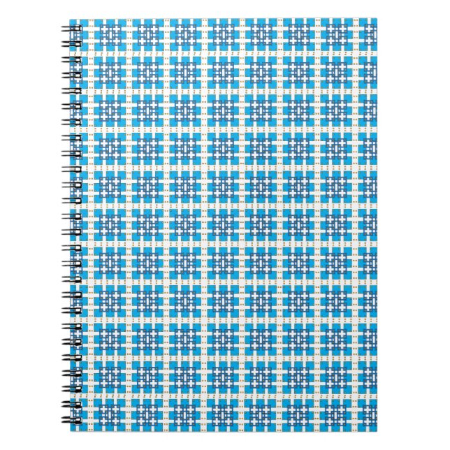 Carnet Carré motif de la mer géométrique moderne (Devant)