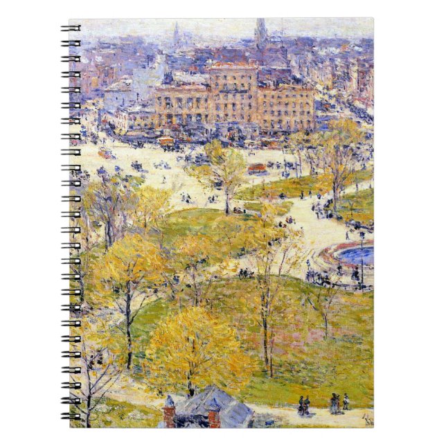 Carnet Carré syndical au printemps par Frederick Childe H (Devant)