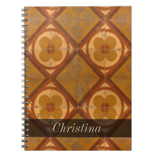 Carnet Carreaux de céramique floraux géométriques sales