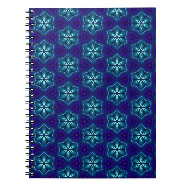 Carnet Carreaux de mosaïque persane avec Motif de fleurs  (Devant)