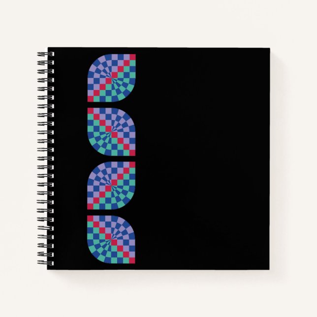 Carnet Carreaux de rayonnement mosaïque (Devant)