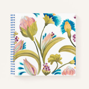 Carnet Carreaux floraux de l'abbaye - Fleurs de printemps