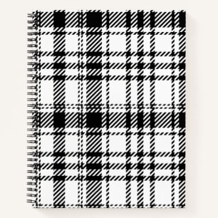 Carnet Carreaux Noir et Blanc Classique