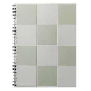 Carnet Carrelage gris et blanc