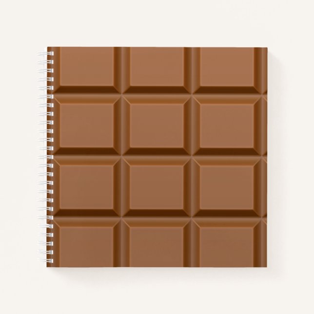 Carnet Carrés au chocolat au lait (Devant)