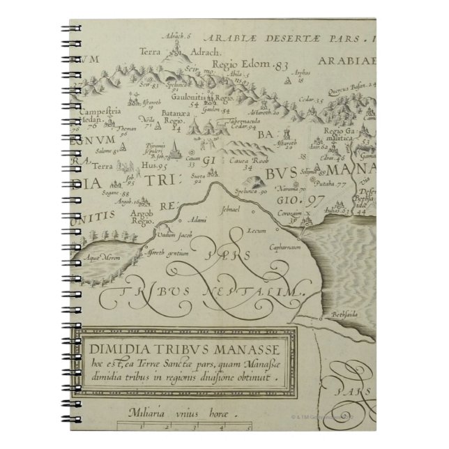 Carnet Carte antique de la Terre Sainte (Devant)