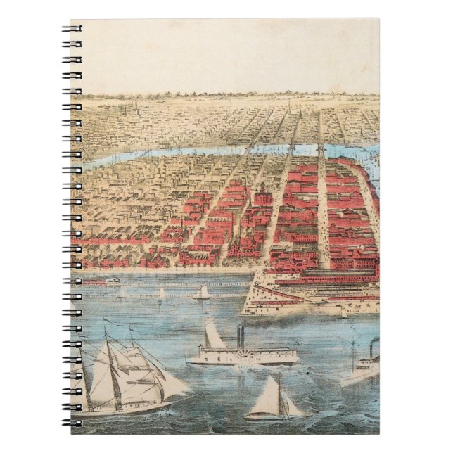 Carnet CARTE : CHICAGO, c1857 (Devant)