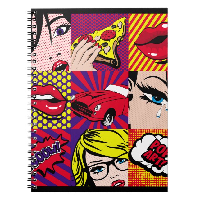 Carnet Carte d'art pop Illustration, art, bande dessinée, (Devant)