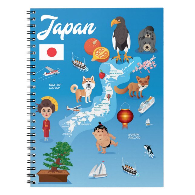 Carnet Carte de bande dessinée d'enfants du Japon (Devant)