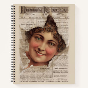 Carnet Carte de commerce 1884 Poudre de dents de hood