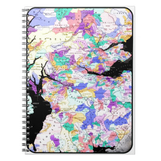 Carnet Carte de l'Écosse Clans écossais