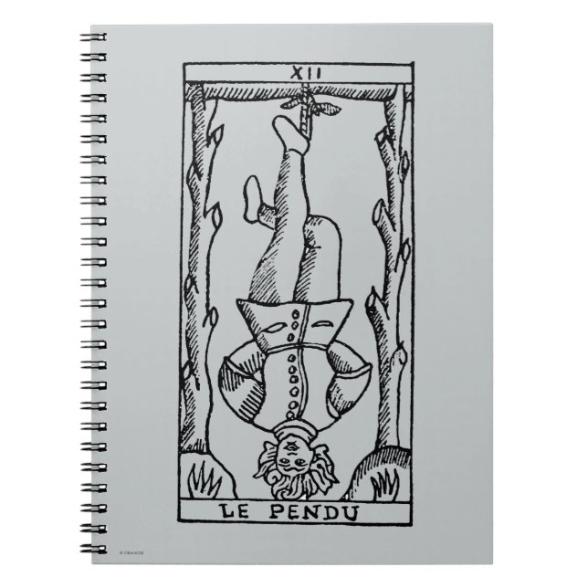 Carnet Carte de tarot : Homme pendu (Devant)