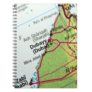 Carnet Carte de ville de Dubaï