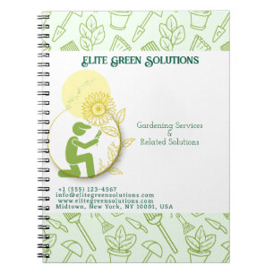 Carnet Carte de visite de solutions de jardinage et de pa