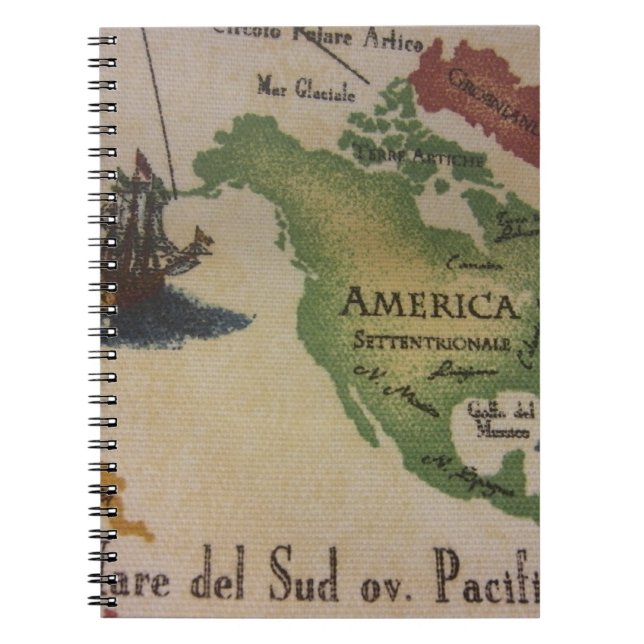 Carnet Carte du monde - Amérique (Devant)