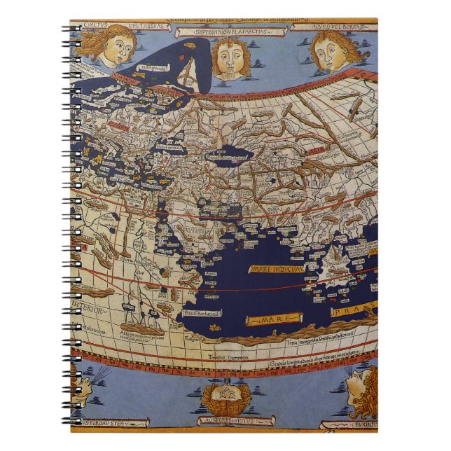 Carnet Carte du monde antique Ptolémée, Johannes d'Arnshe (Devant)