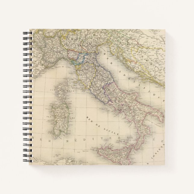 Carnet Carte Italie (Devant)