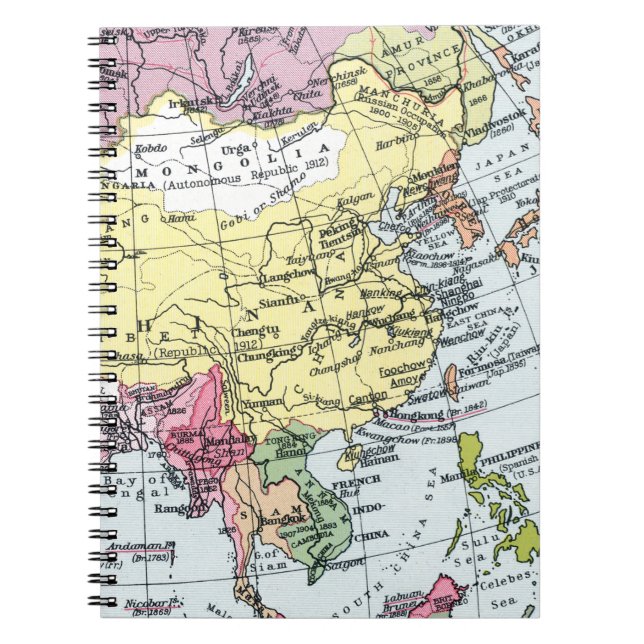 CARNET CARTE : L'EUROPE EN ASIE (Devant)