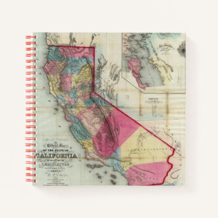 Carnet Carte officielle de l'État de Californie