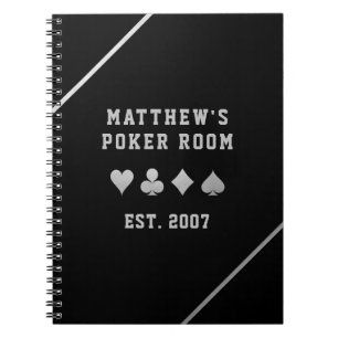Carnet Carte Poker Night Host Personnalisé