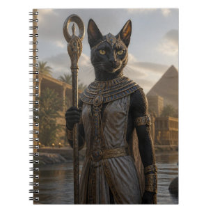 Carnet Carte postale de la déesse féline Bastet