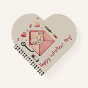Carnet Carte postale de la Saint-Valentin sur ordonnance