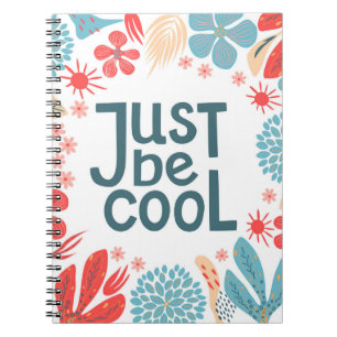 Carnet Carte postale, juste être cool, citer, écrire
