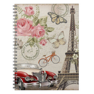 Carnet Carte postale vintage Paris.