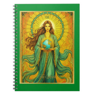 Carnet Carte Tarot Art Nouveau Le Monde
