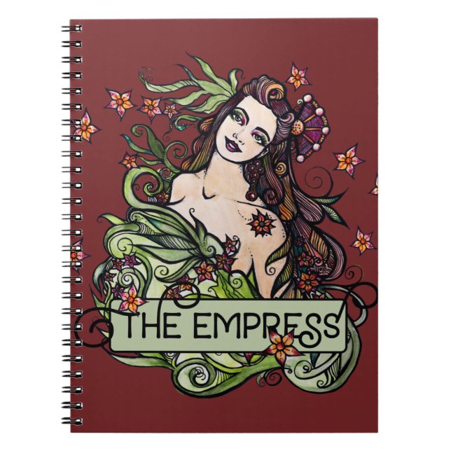 Carnet Carte Tarot Empress (Devant)