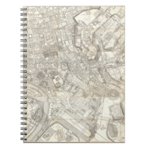 Carnet Carte topographique de la Rome antique, Italie