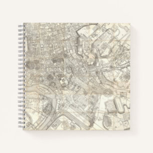 Carnet Carte topographique de Rome antique, Italie