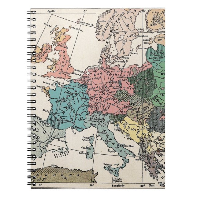 Carnet Carte Vintage voyage (Devant)