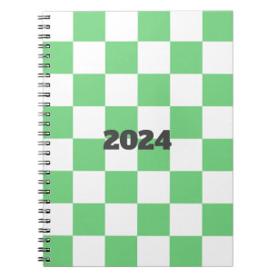Carnet Carton de tableau de bord vert rétro Y2K
