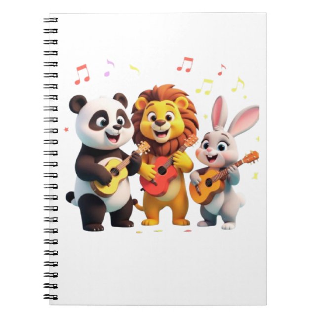 Carnet 🎵 Cartoon Animal Music Party – Fun & Cute Musical (Devant)