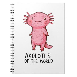 Carnet Cartoon Axolotl à main mignon