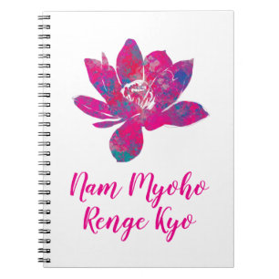 Carnet Cascade spirituelle de couleur Lotus Flower