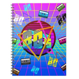 CARNET CASSETTE AUDIO RÉTRO OLD SCHOOL DES ANNÉES 80